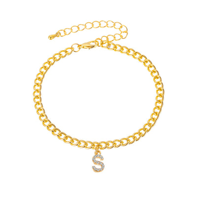 Solara initial bracelet/anklet