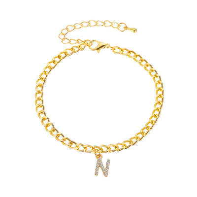 Solara initial bracelet/anklet