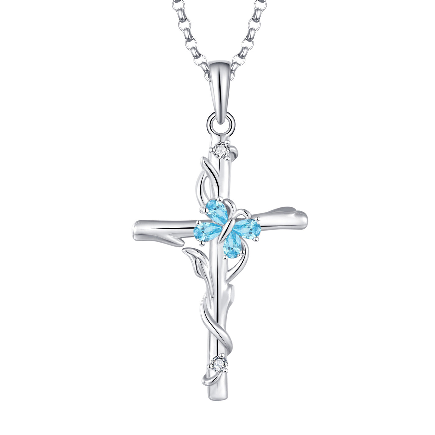 925 Silver Cross Necklace