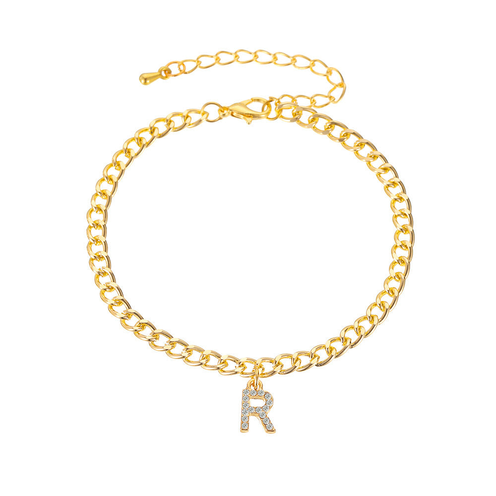 Solara initial bracelet/anklet