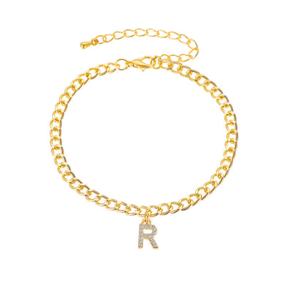 Solara initial bracelet/anklet