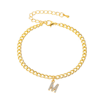 Solara initial bracelet/anklet